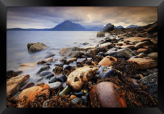 The Black Cullins from Elgol Framed Print by David Mould