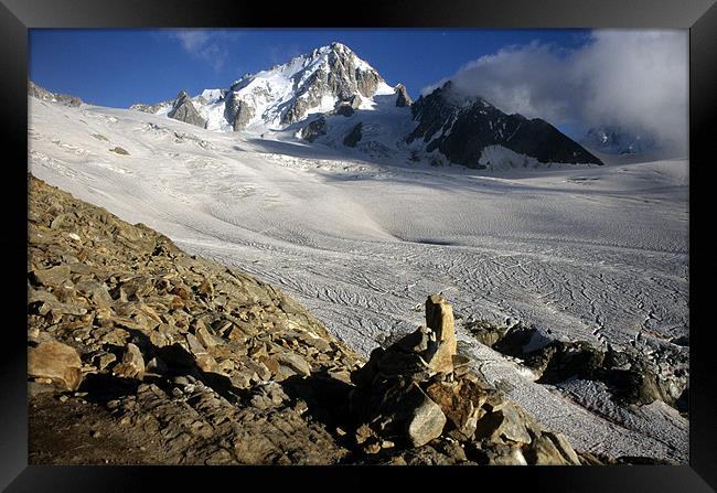 Glacier Du Tour Framed Print by Andrew Millington