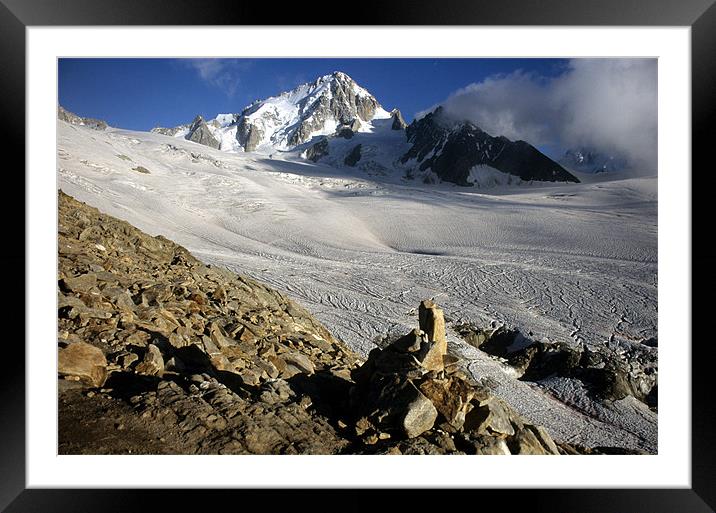 Glacier Du Tour Framed Mounted Print by Andrew Millington