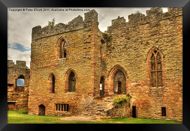 Ludlow Castle (2) - Shropshire Framed Print by Peter Elliott 