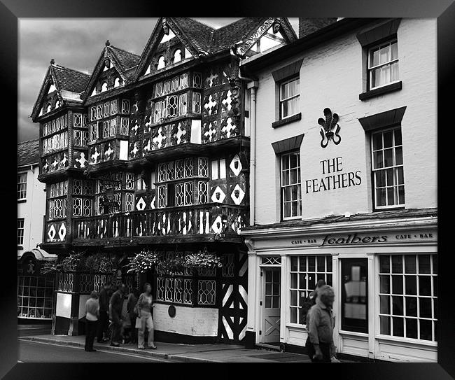The Feathers hotel Ludlow Framed Print by Peter Elliott 