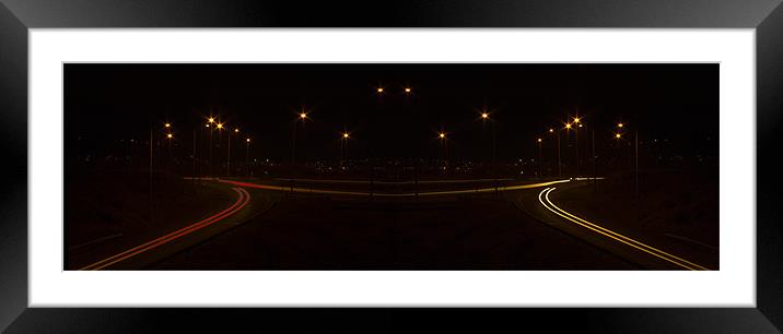 Junction Lights 2 Framed Mounted Print by Peter Elliott 