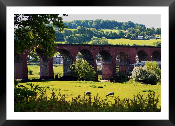 Whalley Viaduct Framed Mounted Print by Peter Elliott 
