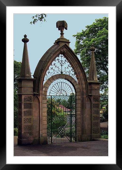 Marsden Hall  - Old Gate Framed Mounted Print by Peter Elliott 