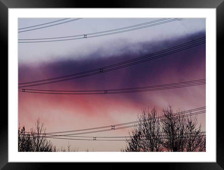 Bruised Sky Framed Mounted Print by Peter Elliott 