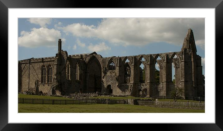 Bolton Abbey Priory Framed Mounted Print by Peter Elliott 