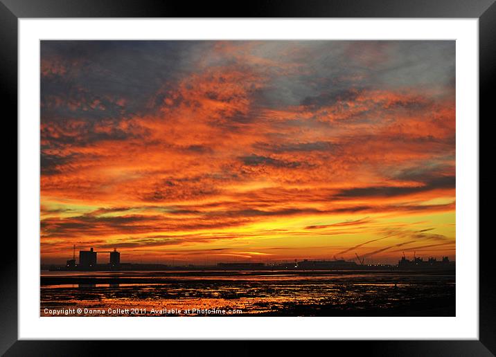 Southampton Aglow Framed Mounted Print by Donna Collett