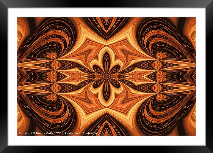 Abstract Framed Mounted Print by Donna Collett