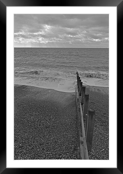 Hayling Island Seaview Framed Mounted Print by Donna Collett