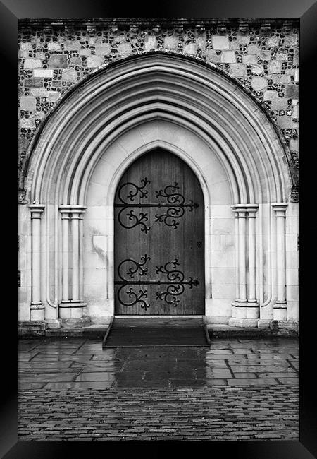 The Great Hall Door Framed Print by Donna Collett