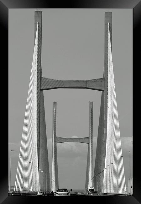 Second Severn Bridge Framed Print by Donna Collett