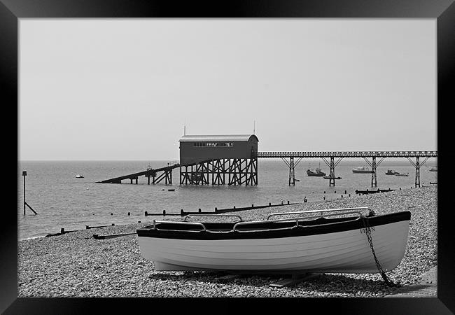 Selsey Lifeboat Framed Print by Donna Collett
