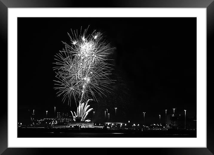 Black & White Spectacular Framed Mounted Print by Donna Collett