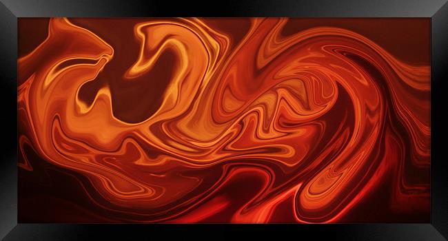 Dragons Fire Framed Print by Donna Collett