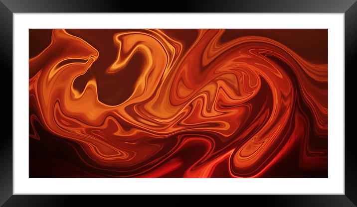 Dragons Fire Framed Mounted Print by Donna Collett