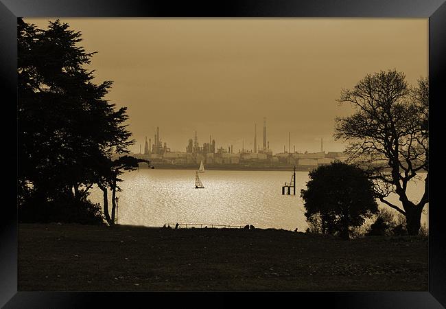 Fawley View Framed Print by Donna Collett