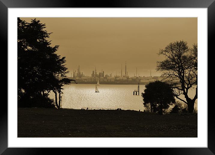 Fawley View Framed Mounted Print by Donna Collett