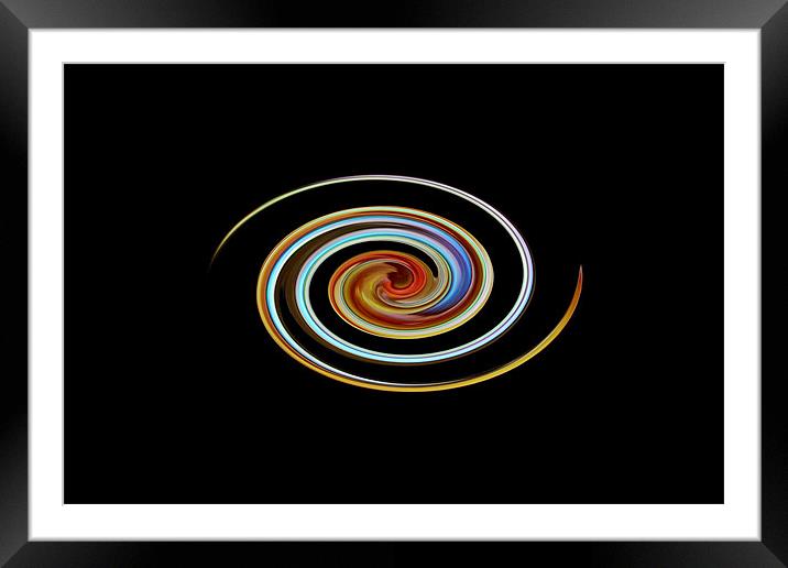 Abalone Swirl Framed Mounted Print by Donna Collett