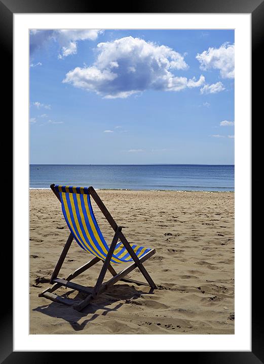 A Seat in Paradise Framed Mounted Print by Donna Collett