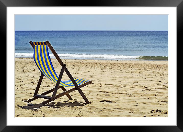 Take A Seat Framed Mounted Print by Donna Collett