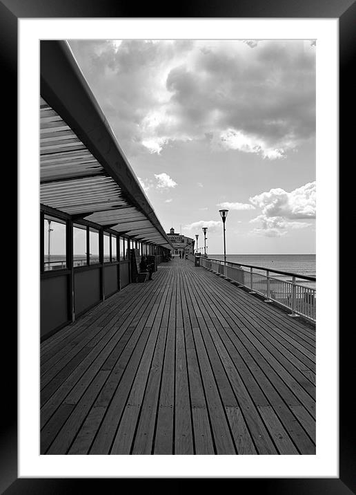 Pier Walk Framed Mounted Print by Donna Collett