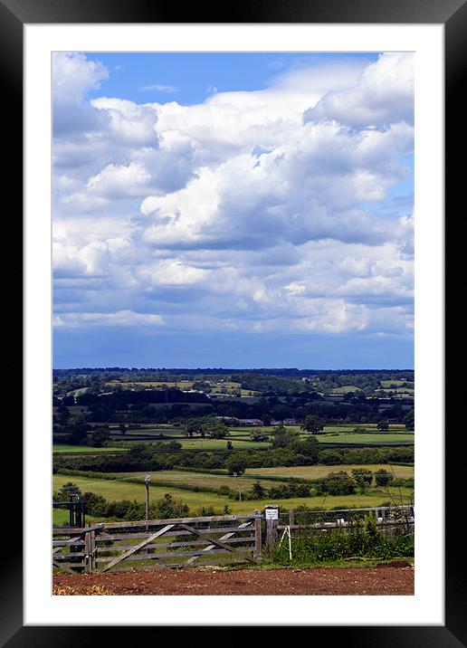 Wiltshire View - Seend Framed Mounted Print by Donna Collett