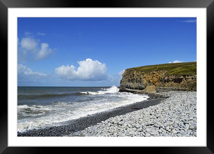 Nash Point Framed Mounted Print by Donna Collett