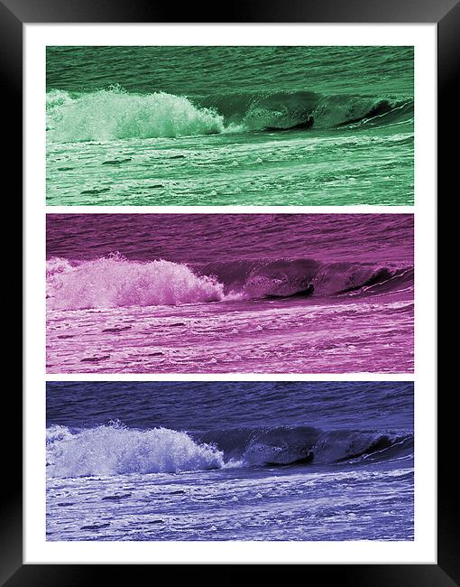 A Wave Of Difference Framed Print by Donna Collett