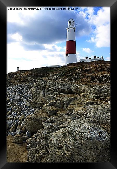 Portland Bill Framed Print by Ian Jeffrey