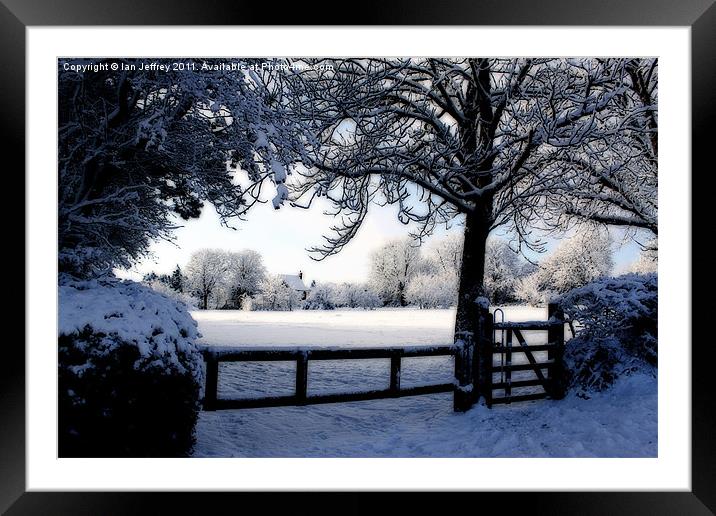 One Winter's Day Framed Mounted Print by Ian Jeffrey