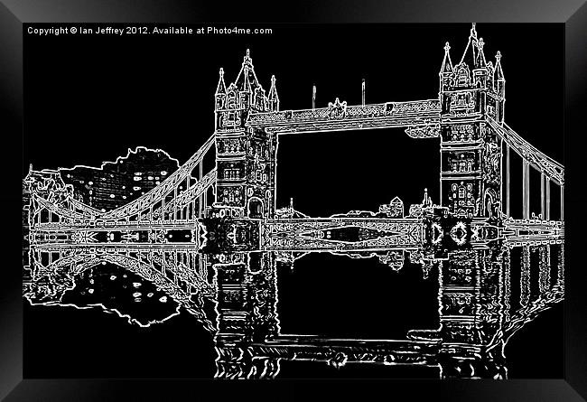 Tower Bridge - London Framed Print by Ian Jeffrey