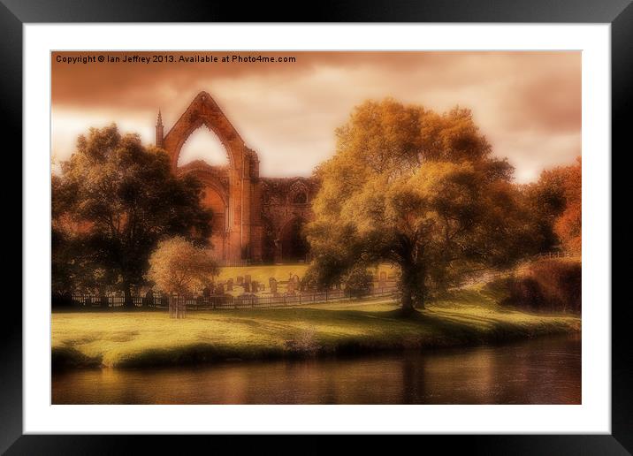 Bolton Abbey Framed Mounted Print by Ian Jeffrey