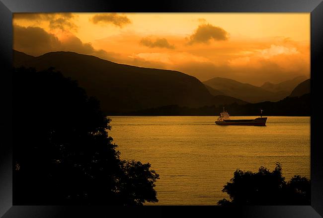 Loch Linnhe Sunrise, Framed Print by Ian Jeffrey
