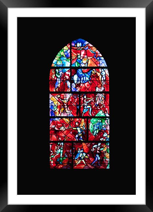 Stained Glass Framed Mounted Print by Ian Jeffrey