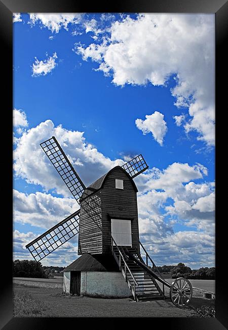 Pitstone Windmill Framed Print by Ian Jeffrey