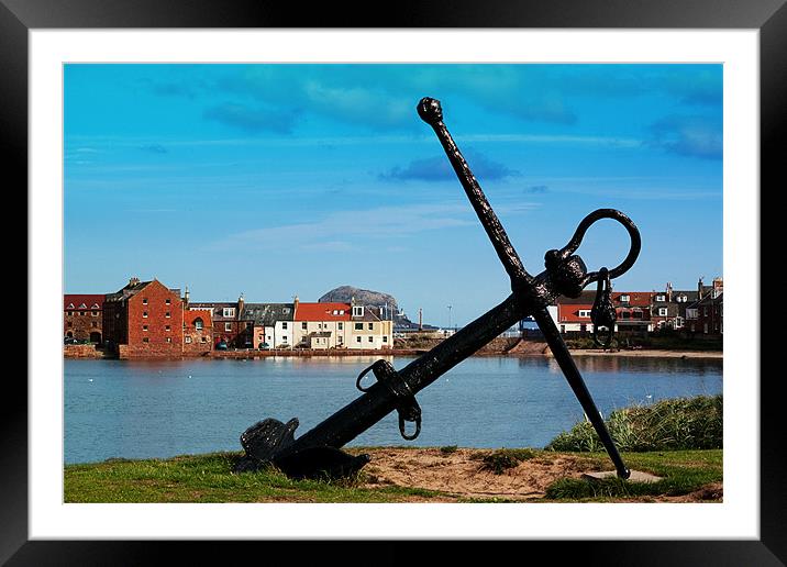 Anchor Framed Mounted Print by Ian Jeffrey