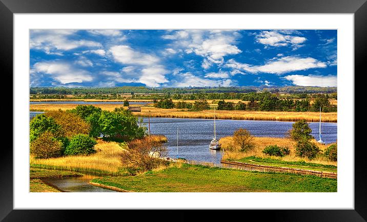 Horsey Mere Framed Mounted Print by Ian Jeffrey