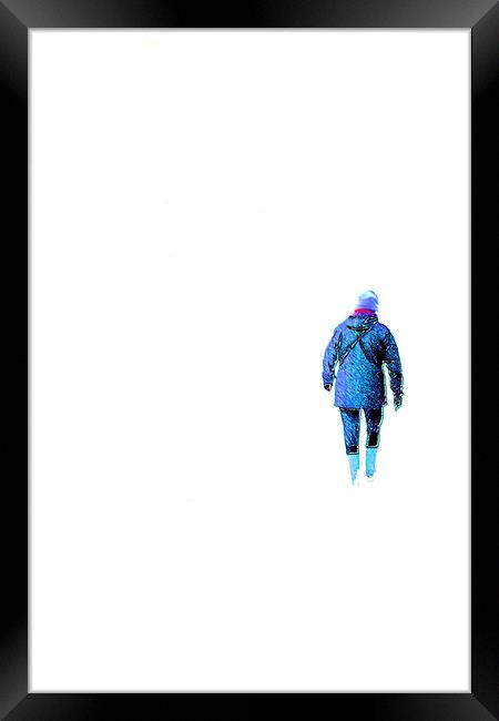 A Walk in the Snow Framed Print by Ian Jeffrey