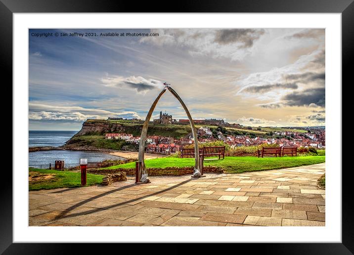 Whitby Abbey Framed Mounted Print by Ian Jeffrey