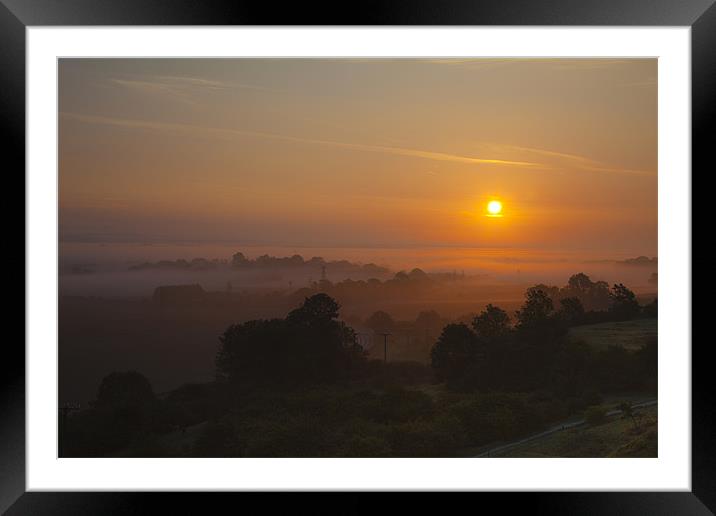 Sunrise From The Sugar Lump Framed Mounted Print by Nigel Coomber