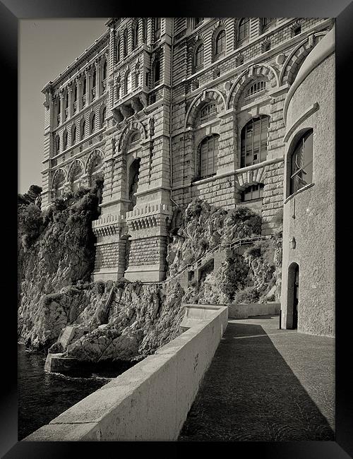 Monaco Grimaldi Palace Framed Print by Nic Christie