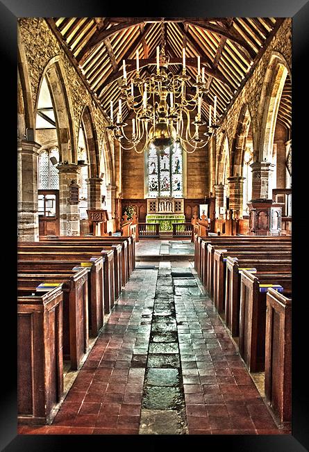 Chidingstone Church, Kent Framed Print by Dawn Cox