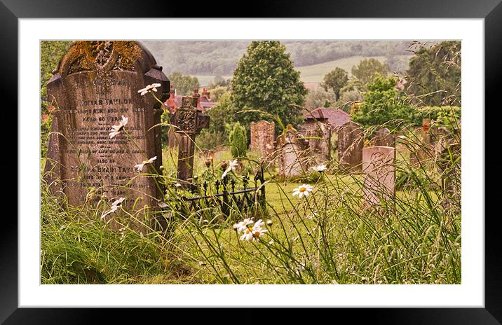Village Churchyard Framed Mounted Print by Dawn Cox