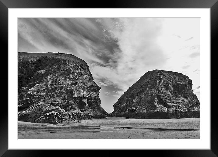 Bedruthan Steps, Cornwall Framed Mounted Print by Dawn Cox