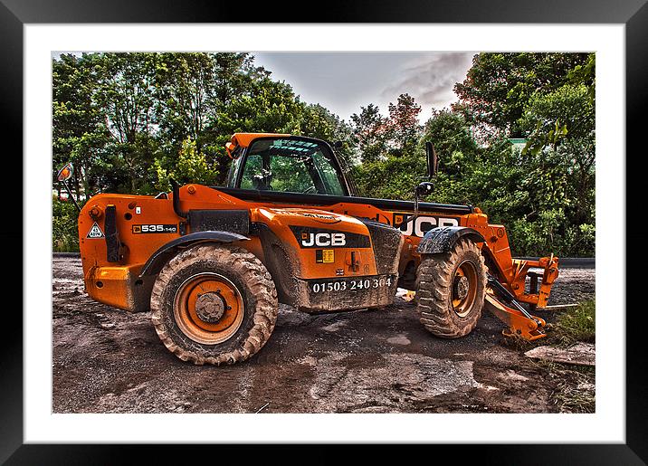 Digger Framed Mounted Print by Dawn Cox
