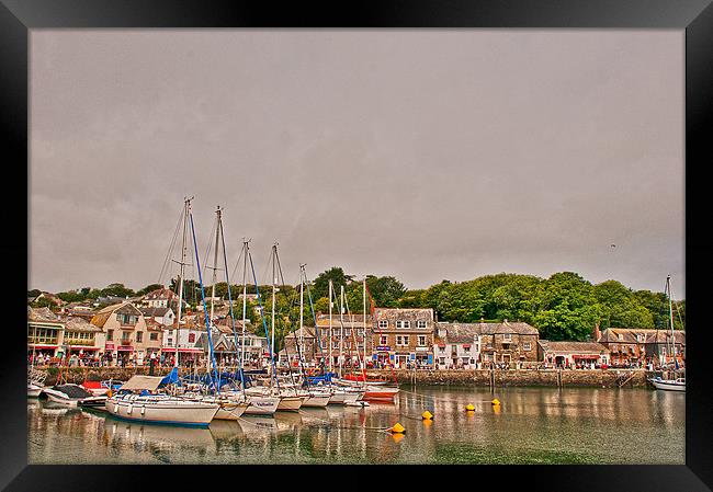 Padstow Harbour Framed Print by Dawn Cox