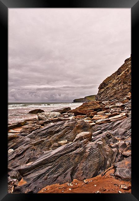 Slippery when wet Framed Print by Dawn Cox