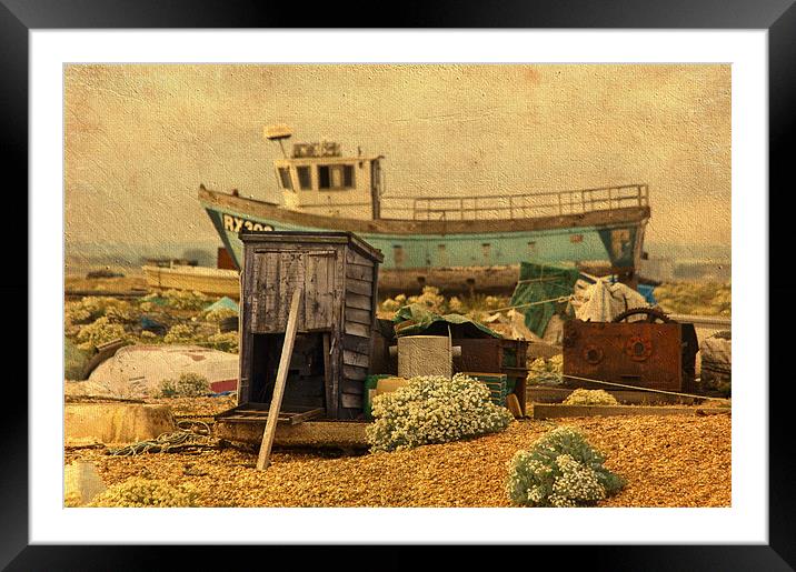 Dungeness Beach Framed Mounted Print by Dawn Cox