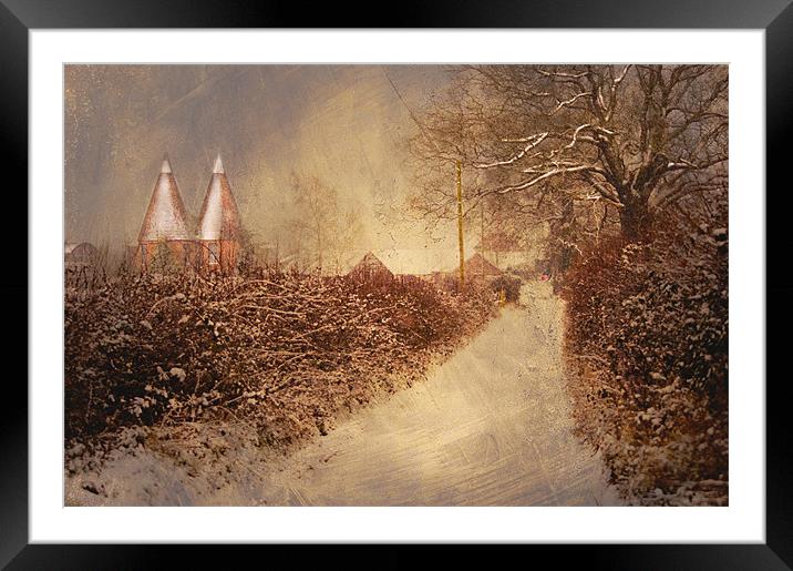 Heart of Kent Framed Mounted Print by Dawn Cox