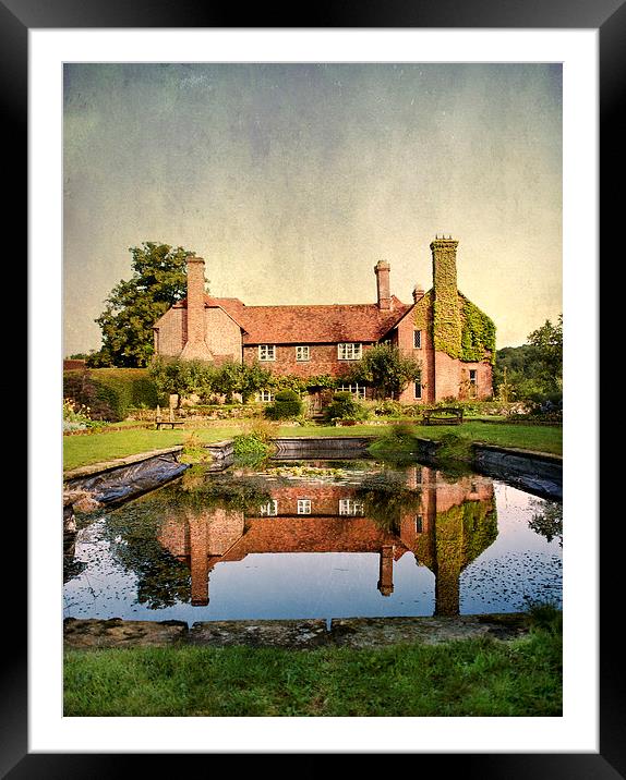 Country Manor House Framed Mounted Print by Dawn Cox